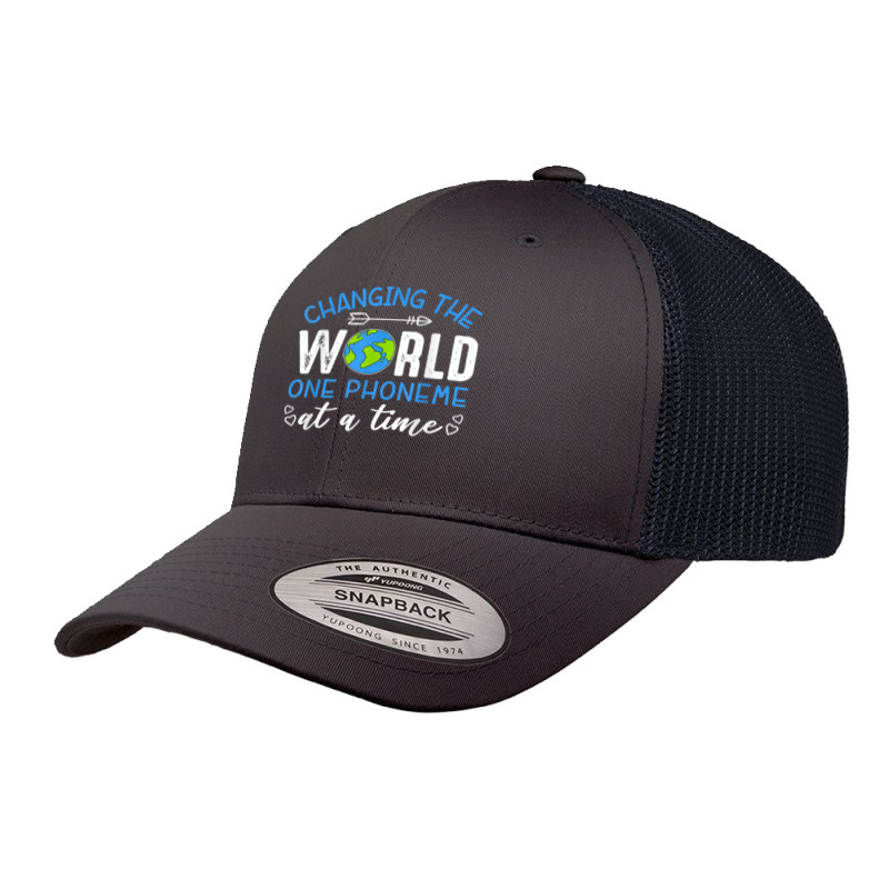 Nbxp Dyslexia Teacher Changing The World One Phoneme At Time Retro Trucker Cap | Artistshot