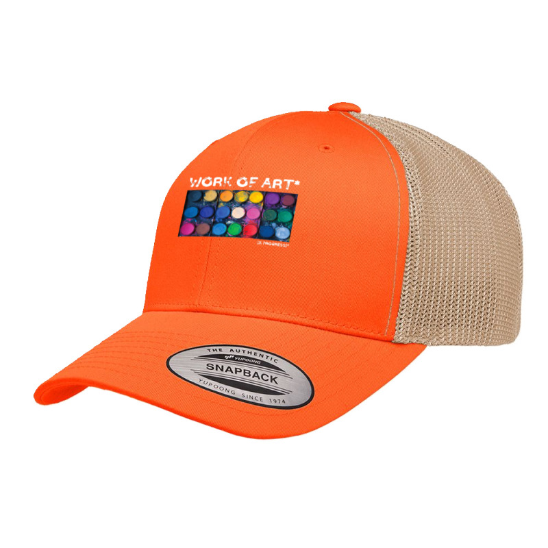 Work Of Art In Progress Perfect Artist Gift Retro Trucker Cap by cm-arts | Artistshot