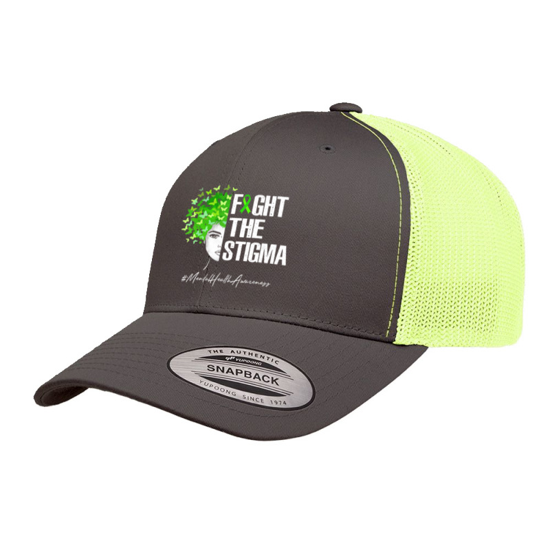 Fight The Stigma Mental Health Awareness Gif Retro Trucker Cap by cm-arts | Artistshot