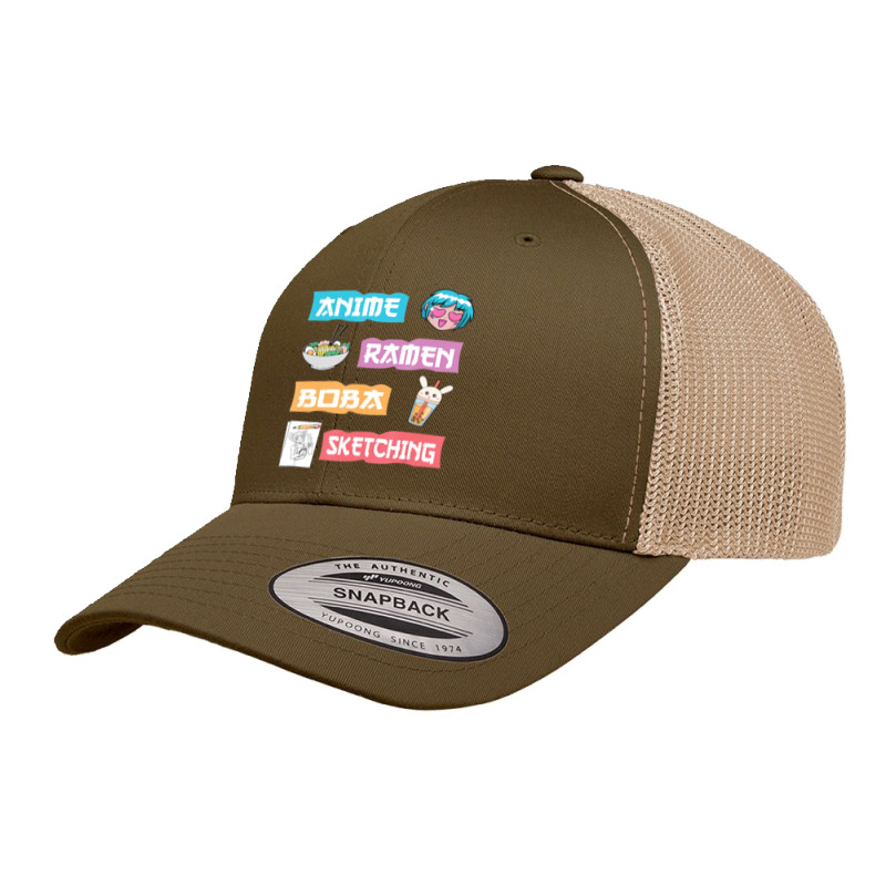 Anime Ramen Boba Sketching Kawaii Anime Lover Merch Retro Trucker Cap | Artistshot