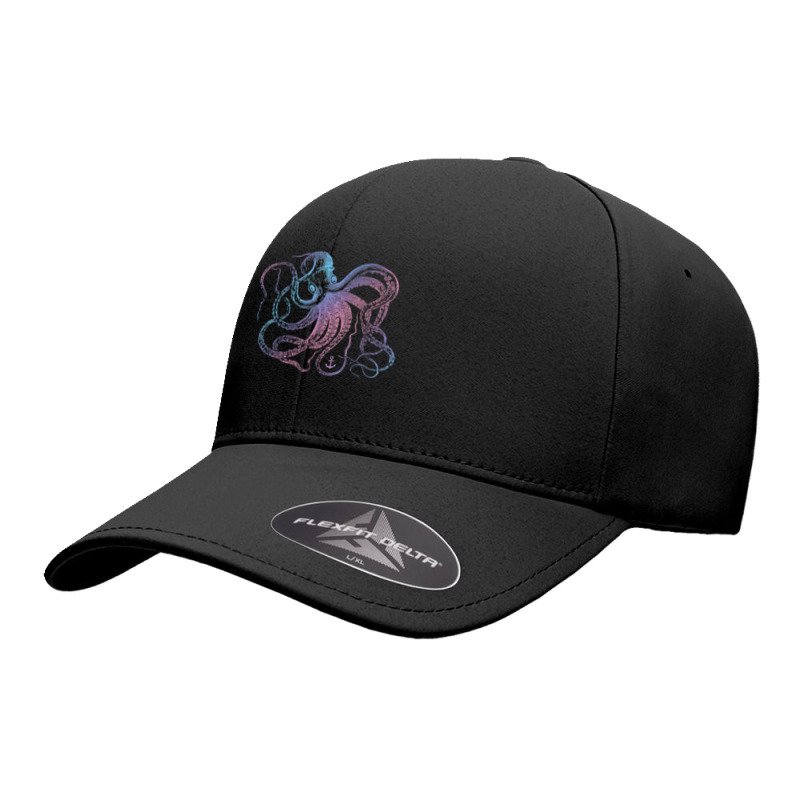 Octopus Cool Vintage Marine Biologist Ocean Sea Life 1 Seamless Cap | Artistshot