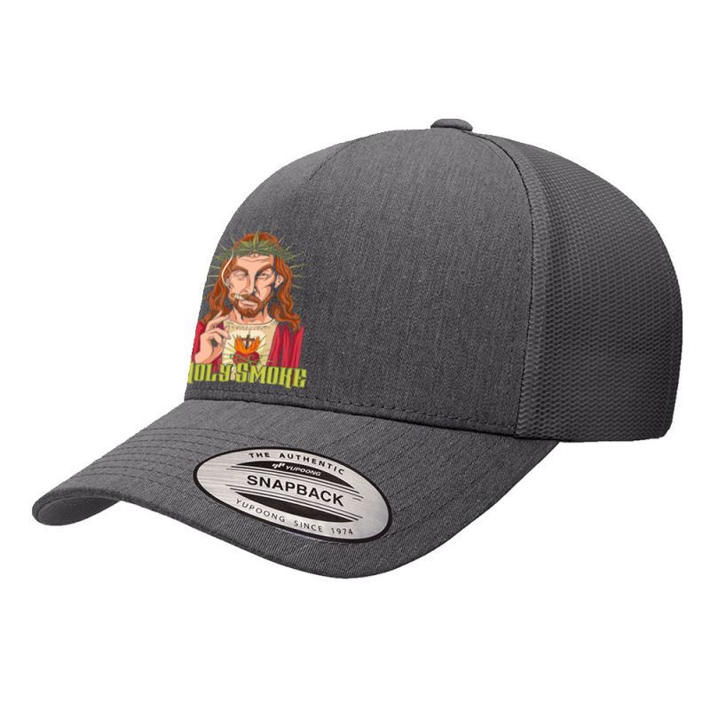 Funny Marijuana Cannabis Jesus Holy Smoke Yupoong Trucker Cap | Artistshot