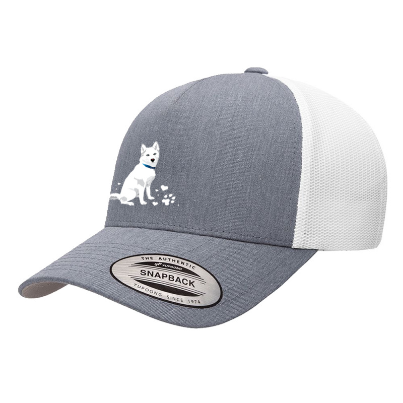 Cute White Siberian Husky Sweet White Snow Dog Yupoong Trucker Cap | Artistshot