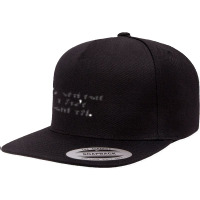 I'm Glad That I Can't Hear You (white)    American Sign Language 5 Panel Snapback Cap | Artistshot