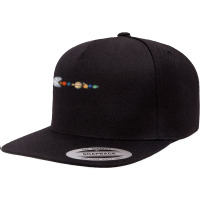 Solarsystem Planets Astrology Science Moon T Shirt 5 Panel Snapback Cap | Artistshot