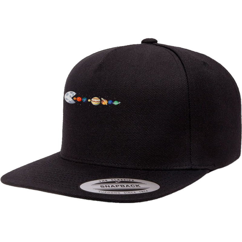 Solarsystem Planets Astrology Science Moon T Shirt 5 panel snapback cap by cm-arts | Artistshot