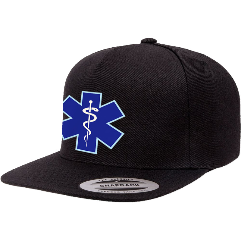 Emergency Medical Technician Emt Ems Men Women Paramedic 5 Panel Snapback Cap | Artistshot