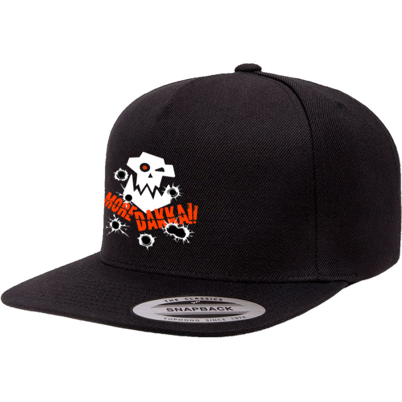 More Dakka Ork Miniature Tabletop Wargaming Waagh 5 panel snapback cap by new121 | Artistshot