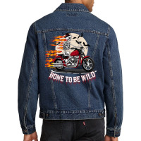 Bone To Be Wild Men Denim Jacket | Artistshot