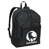 Sonsaurus T  Shirt Sonsaurus T Rex Dinosaur T  Shirt Basic Backpack | Artistshot