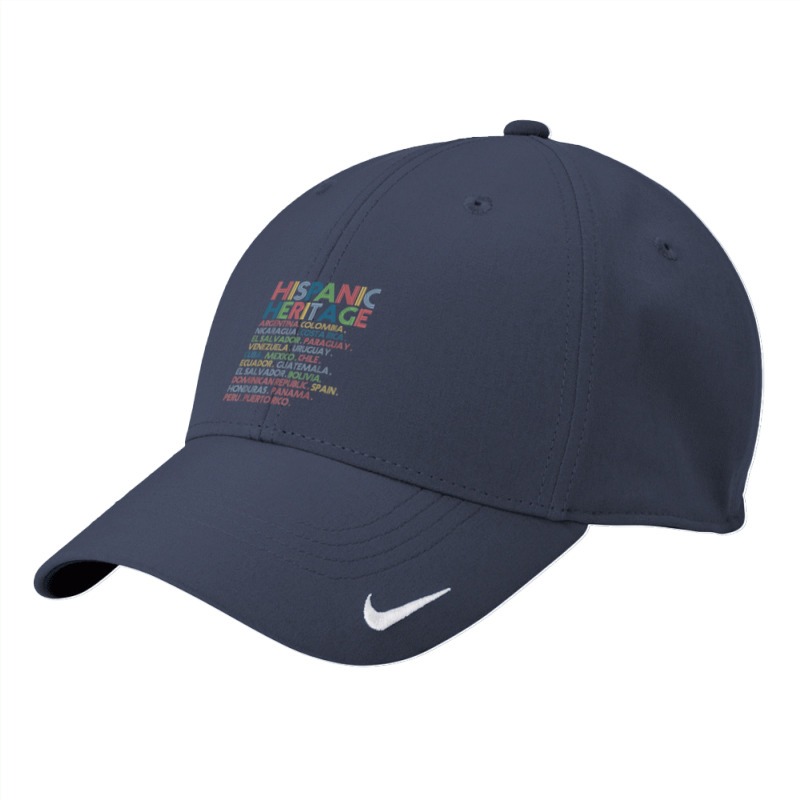 Hispanic Heritage Month Latino Countries Names Retro Vintage T Shirt Nike Dri-FIT Cap by Hana237 | Artistshot