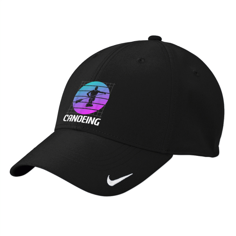 Retro Vintage Classic Canoeing Canoe Canoeist T Shirt Nike Dri-fit Cap | Artistshot