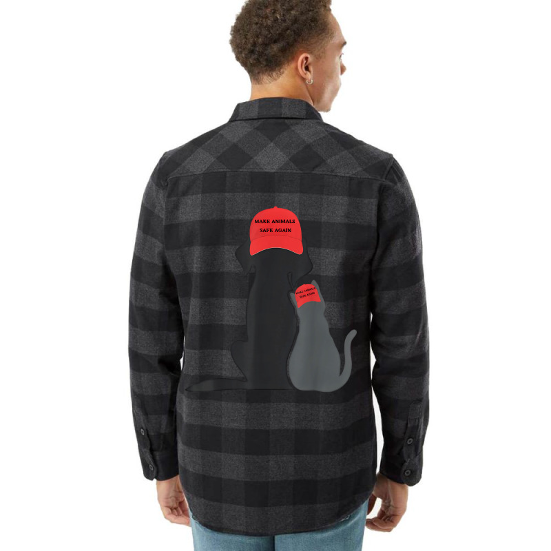 Funny Maga Election Cat And Dog Flannel Shirt | Artistshot