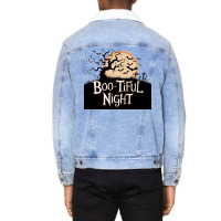 Boo Tiful Night. Halloween Unisex Sherpa-lined Denim Jacket | Artistshot