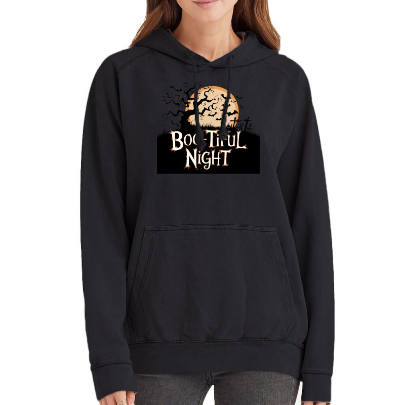 Boo Tiful Night. Halloween Vintage Hoodie | Artistshot