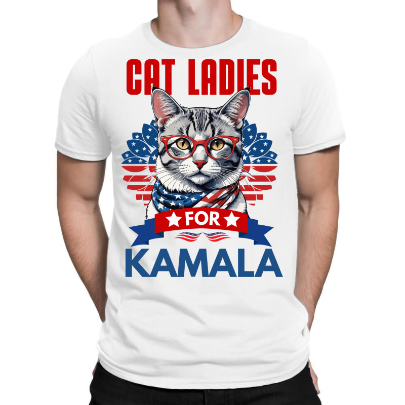 Cat Ladies For Kamala 2024 T-shirt | Artistshot