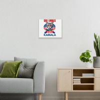 Cat Ladies For Kamala 2024 Metal Print Horizontal | Artistshot