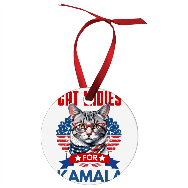 Cat Ladies For Kamala 2024 Ornament | Artistshot