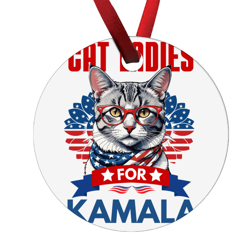 Cat Ladies For Kamala 2024 Ornament | Artistshot