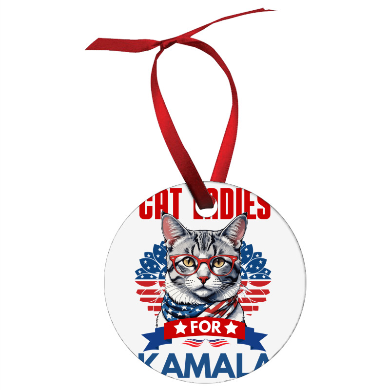 Cat Ladies For Kamala 2024 Ornament | Artistshot