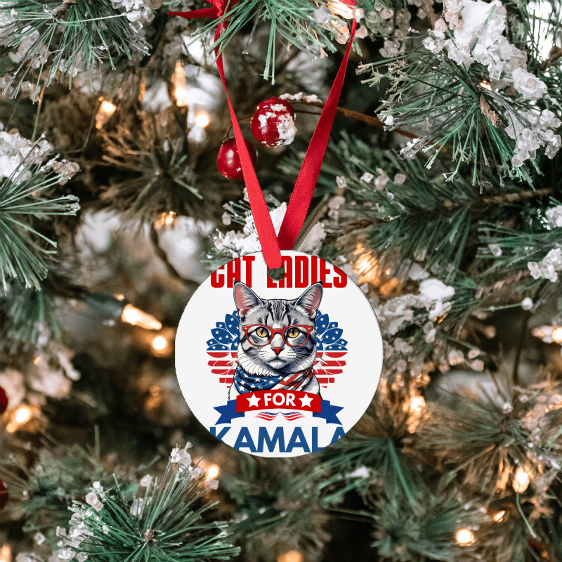 Cat Ladies For Kamala 2024 Ornament | Artistshot