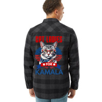 Cat Ladies For Kamala 2024 Flannel Shirt | Artistshot