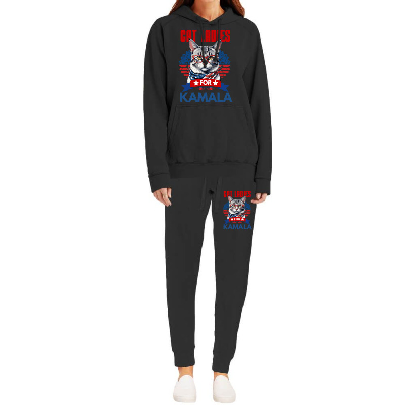 Cat Ladies For Kamala 2024 Hoodie & Jogger Set | Artistshot