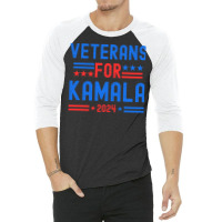 Veterans For Kamala 3/4 Sleeve Shirt | Artistshot