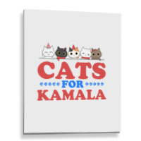 Cats For Kamala Metal Print Vertical | Artistshot