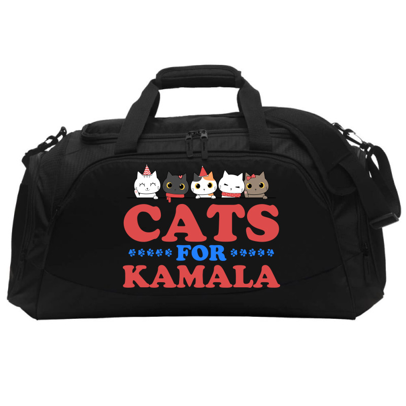 Cats For Kamala Active Duffel | Artistshot