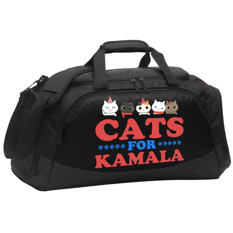 Cats For Kamala Active Duffel | Artistshot