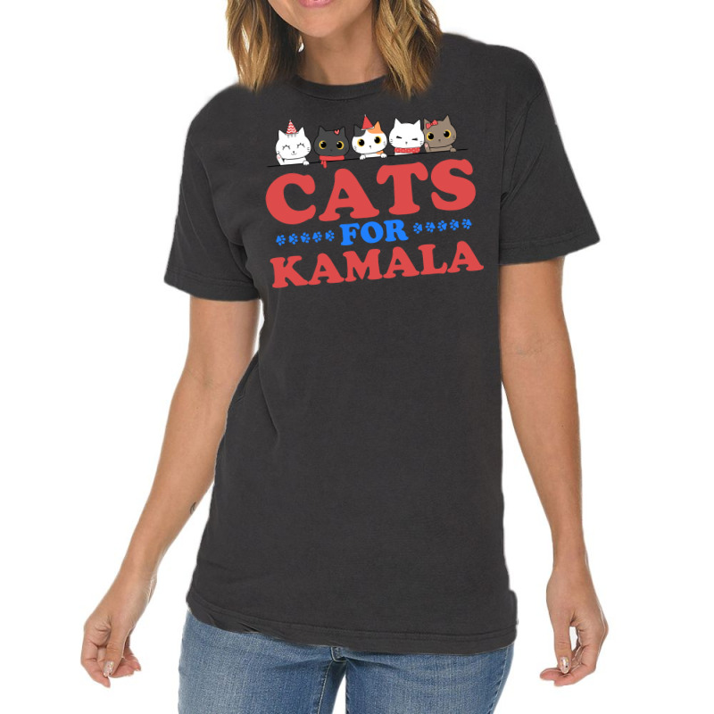 Cats For Kamala Vintage T-shirt | Artistshot