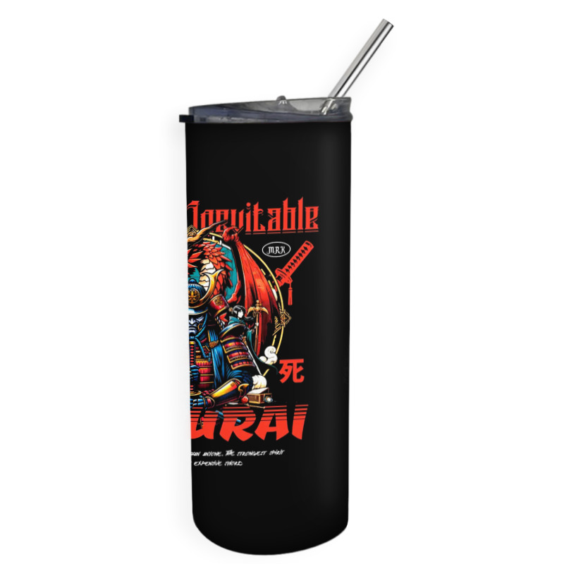 Samurai - Death Is Inevitable Skinny Tumbler | Artistshot