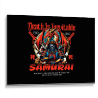 Samurai - Death Is Inevitable Metal Print Horizontal | Artistshot