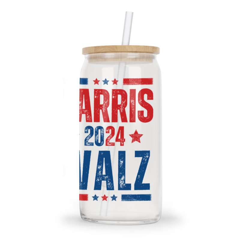 Kamala Harris 2024 Walz Glass Tumbler | Artistshot