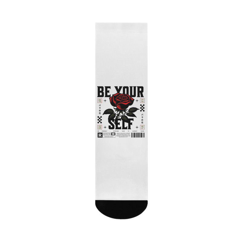 Be Your Self Crew Socks | Artistshot