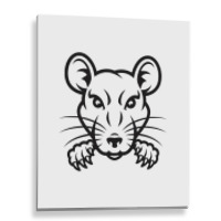 Funny Rat Metal Print Vertical | Artistshot