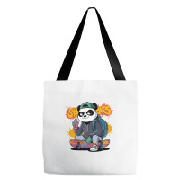 Urban Style Panda Character Tote Bags | Artistshot