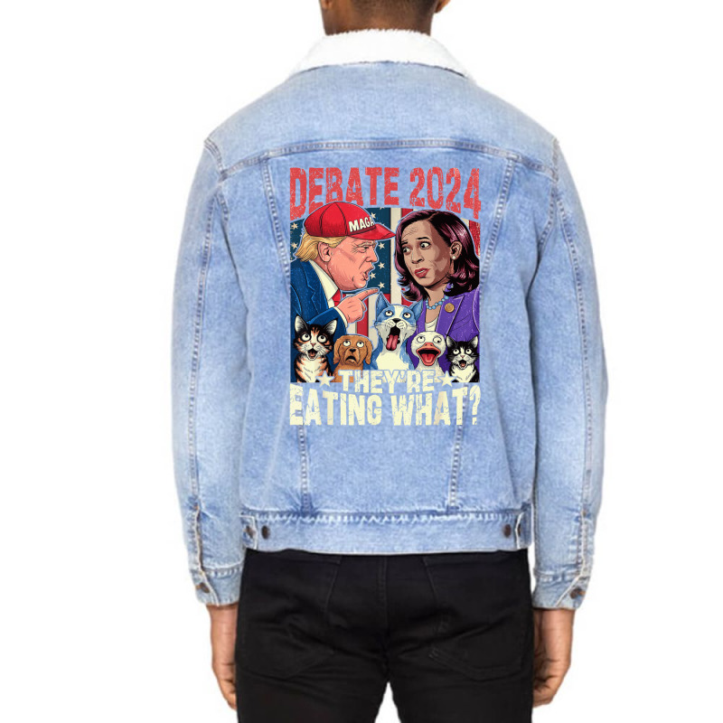 Vote Kamala Harris Lady President Election 2024 Unisex Sherpa-lined Denim Jacket | Artistshot