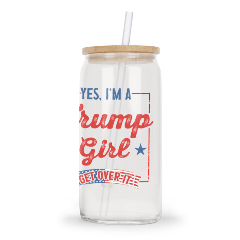 Yes I Am A Trump Girl 2 Glass Tumbler | Artistshot