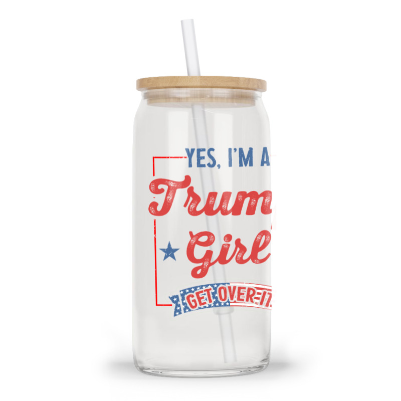 Yes I Am A Trump Girl 2 Glass Tumbler | Artistshot