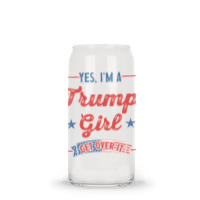 Yes I Am A Trump Girl 2 Glass Tumbler | Artistshot