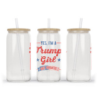 Yes I Am A Trump Girl 2 Glass Tumbler | Artistshot