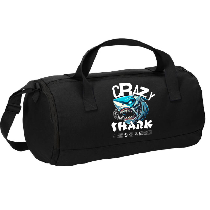 Crazy Shark Duffel Bag | Artistshot