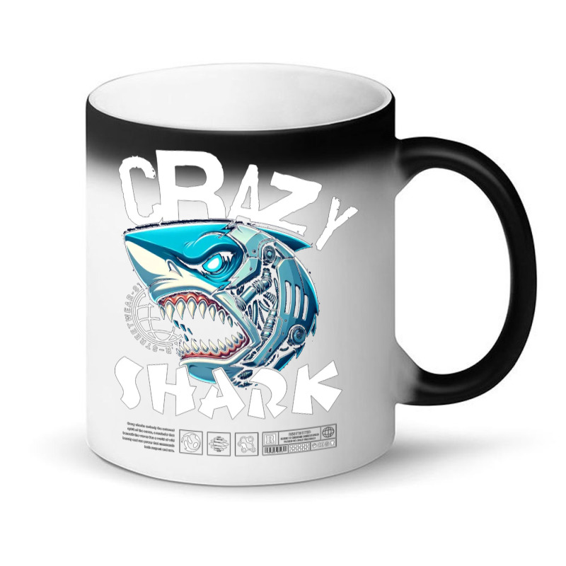 Crazy Shark Magic Mug | Artistshot