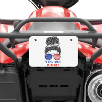 Kamala Yes We Kam American Woman Atv License Plate | Artistshot