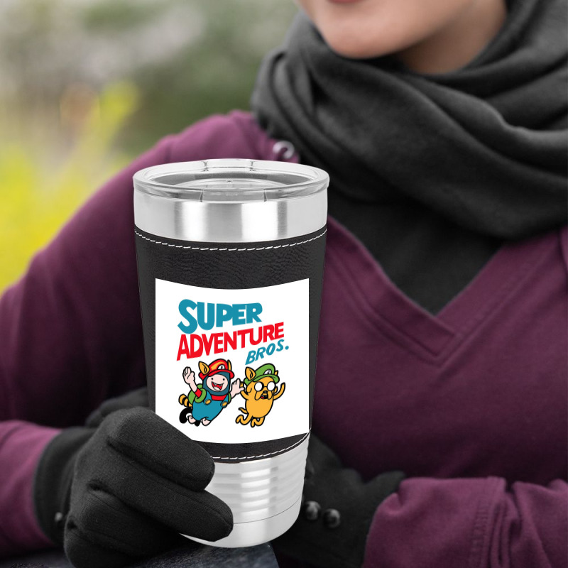 Super Adventure Bros Leatherette Tumbler | Artistshot