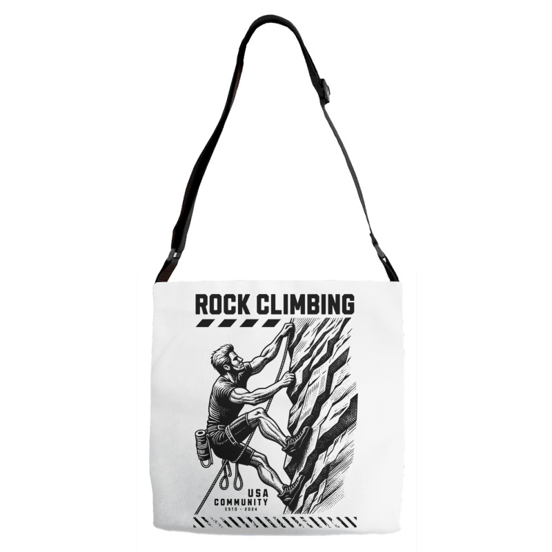 Rock Climbing Extreme Sports Adjustable Strap Totes | Artistshot