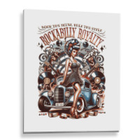 Rockabilly Royalty Metal Print Vertical | Artistshot