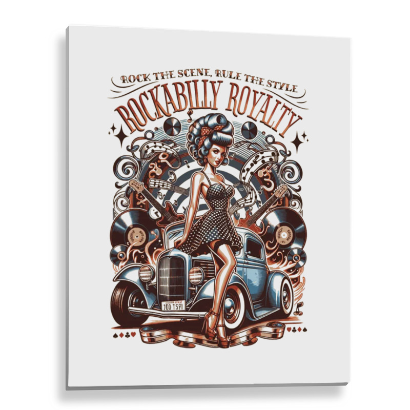 Rockabilly Royalty Metal Print Vertical | Artistshot